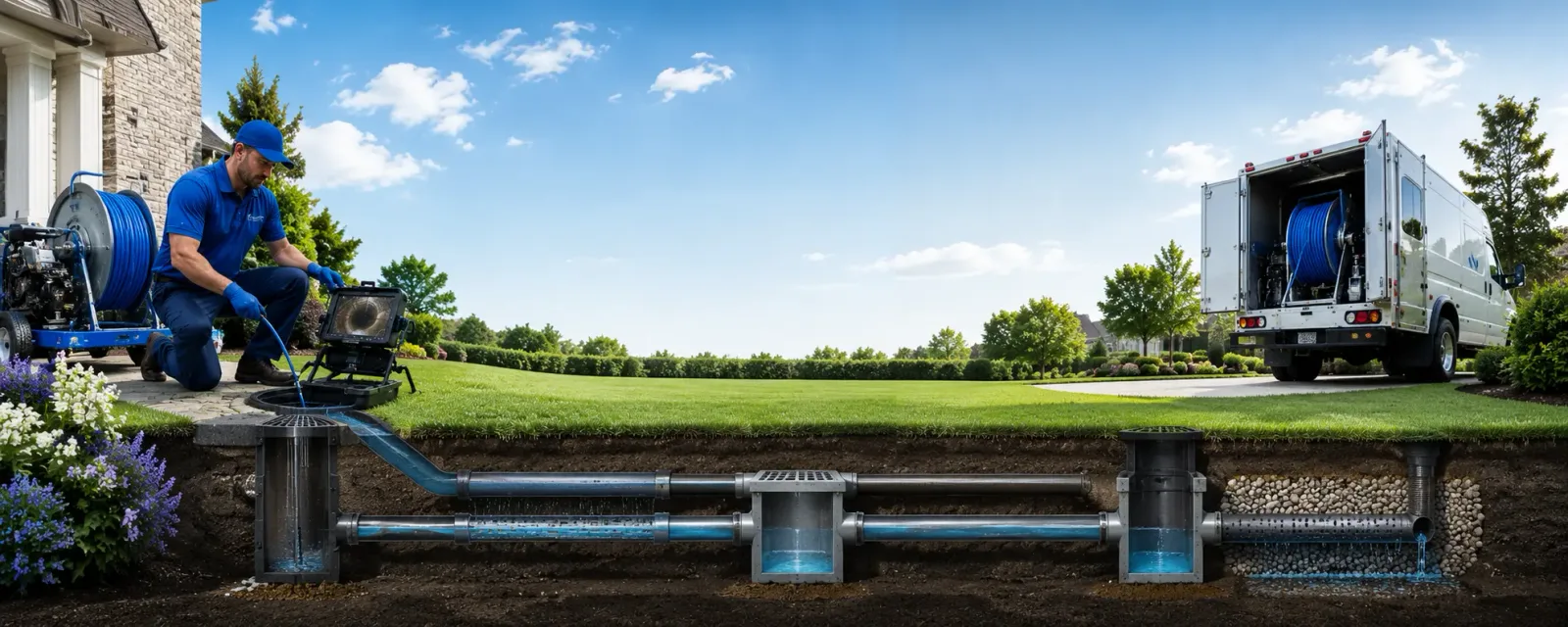Outdoor drain cleaning information for Harrisburg, MO